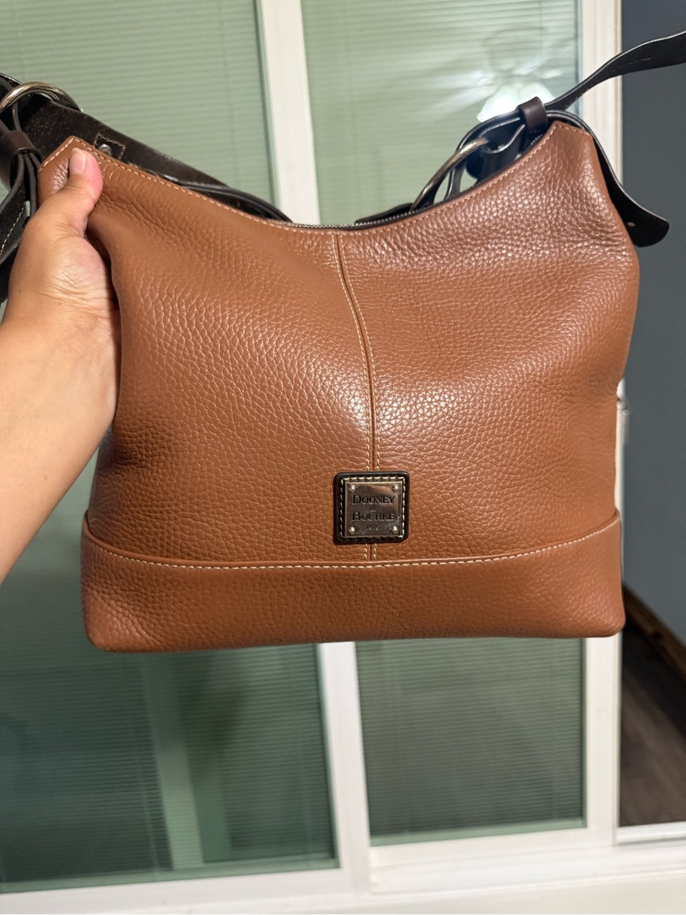 Dooney & Bourke Brown Leather Hobo Bag